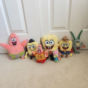 Assorted SpongeBob Plushes